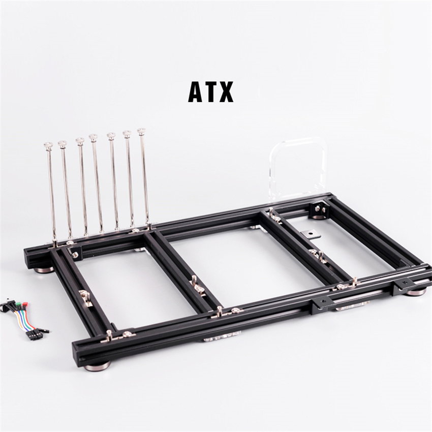 Aluminum Open Frame Test Bench Water Cooling - Banco prova ATX PC custodia per